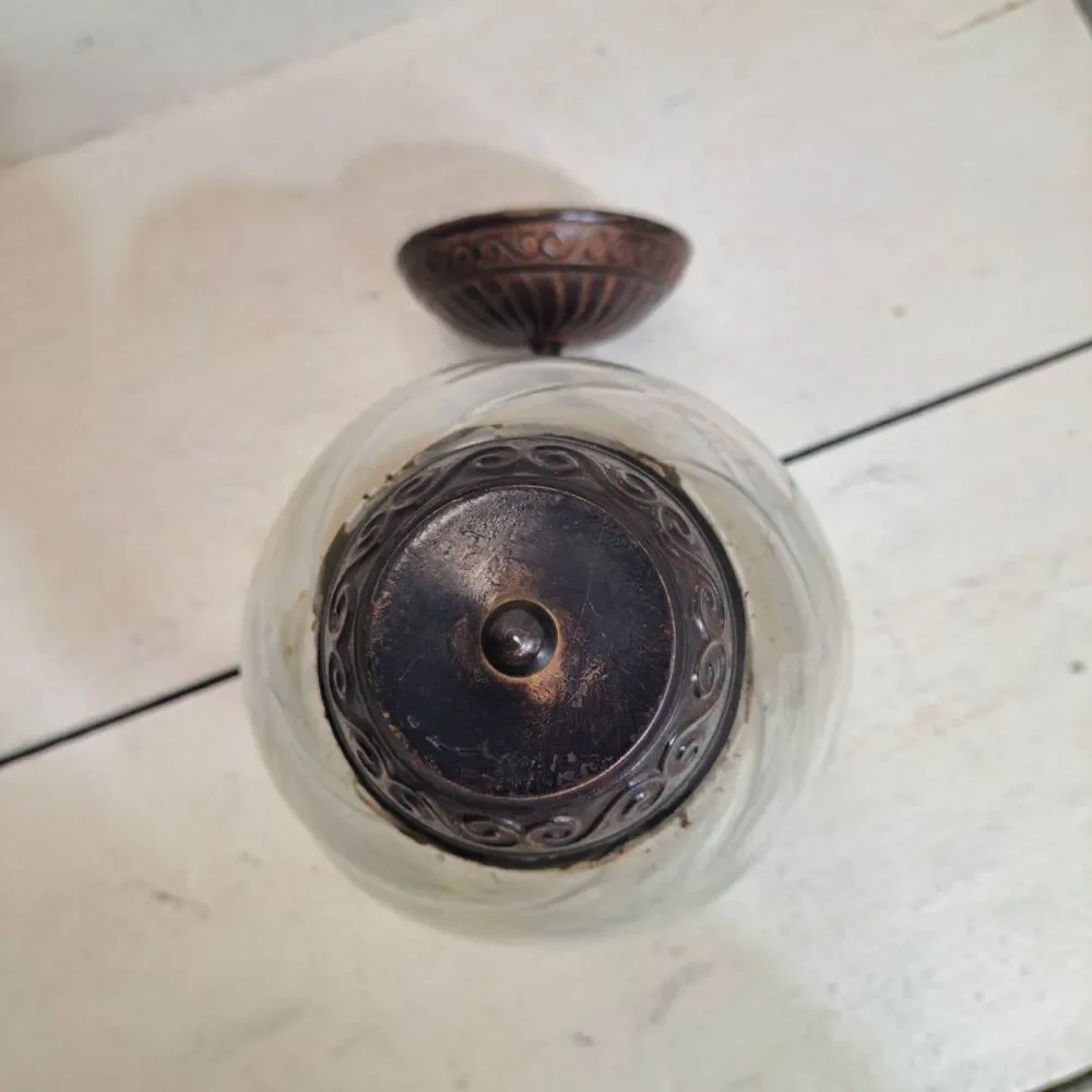 Antigue Glass Wall Sconce/Lantern 9.5